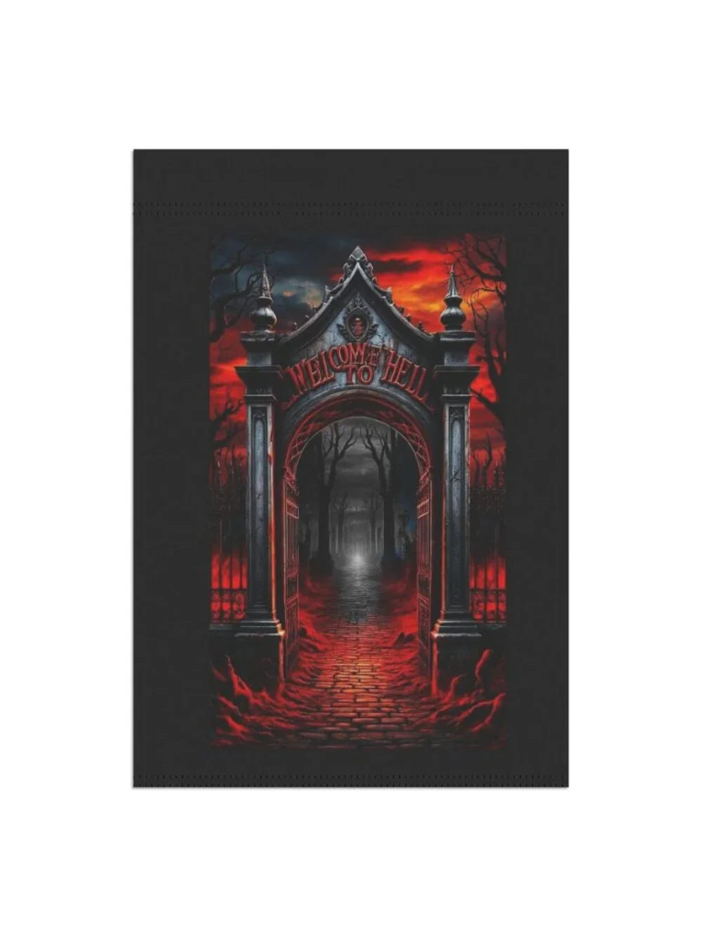 Welcome to Hell Garden Flag Halloween Spooky Decor